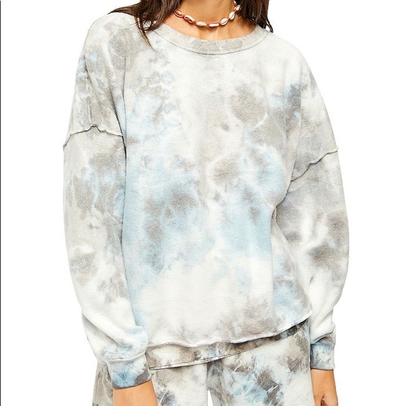 Free People Tops - NWT Free People Kelly Washed Tie Dye Sweatshirt